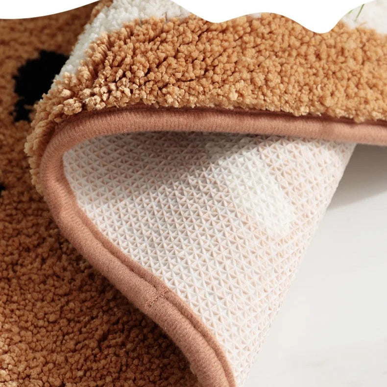 Tapetes de banheiro absorvente criativo dos desenhos animados forma gato grosso reunindo tapetes de banho antiderrapante tapete de banho tapetes decorativos da porta