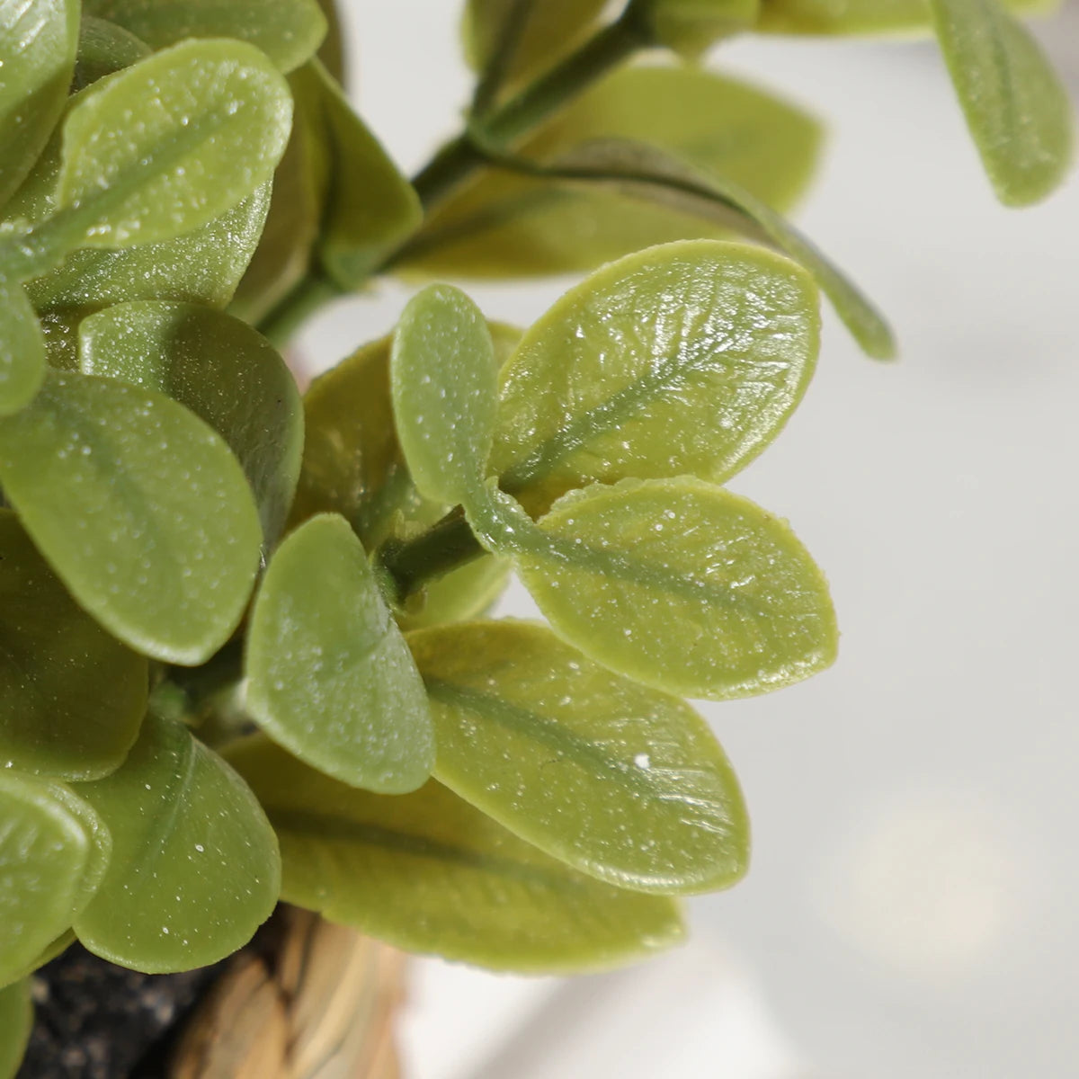 Xiya flor verde plantas artificiais eucalipto grama tecido pequenas vasos de plantas grama mound 11cm material pe decoração para casa