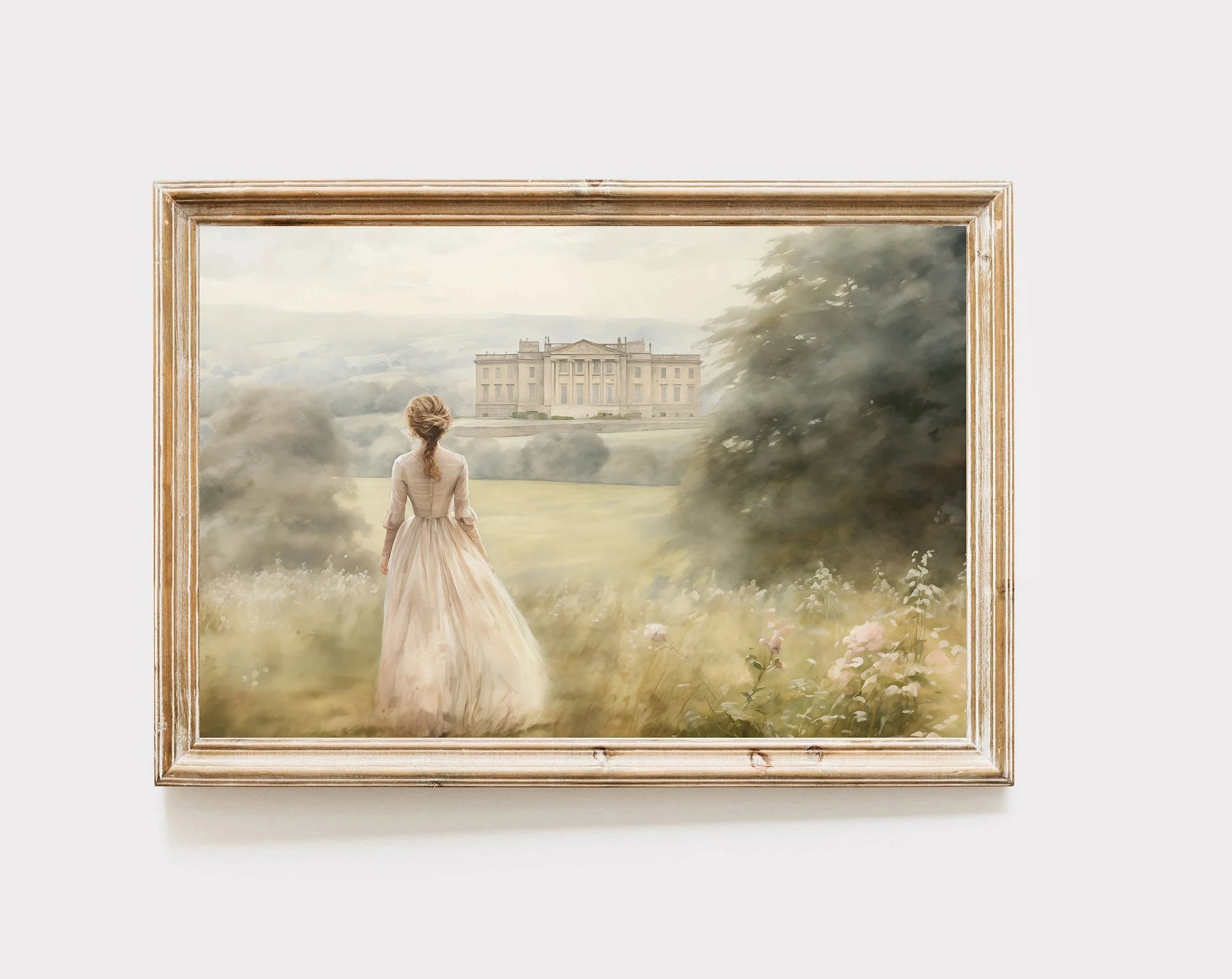 Orgulho e preconceito arte de parede impressão em tela pintura a óleo elizabethennet e mr darcy cottagecore cartazes decoração de casa