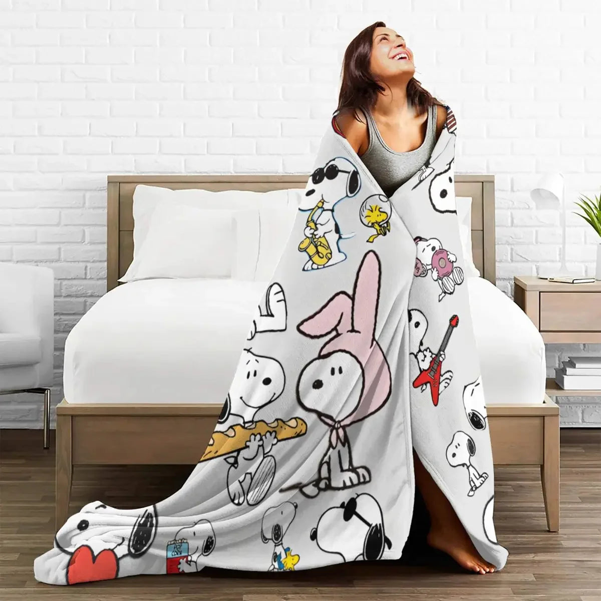 Cobertor Decorativo Snoopy — Aconchego e Estilo para Seu Lar