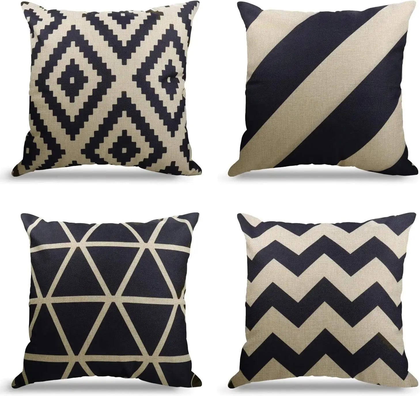 Capa de almofada decorativa para sofá, fronha decorativa de linho para exterior, adequada para quarto, sofá, cama,