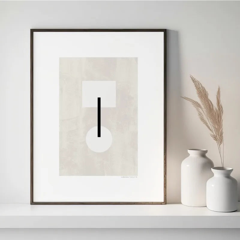 Minimalista abstrato preto e branco moderno japandi geométrico cartaz impressão pintura em tela galeria arte da parede para o quarto decoração casa