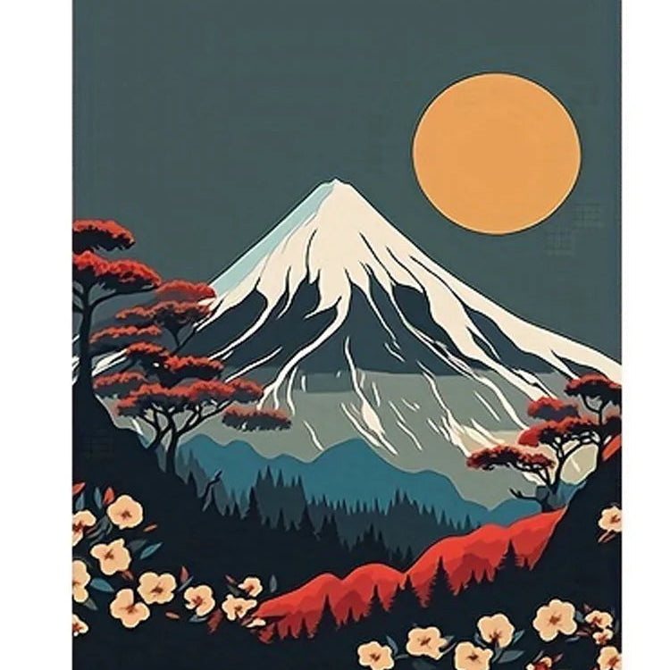 Perfeito japonês natureza paisagem arte da parede pintura em tela moderna impressões de arte da parede e cartazes para sala estar quadros decoração