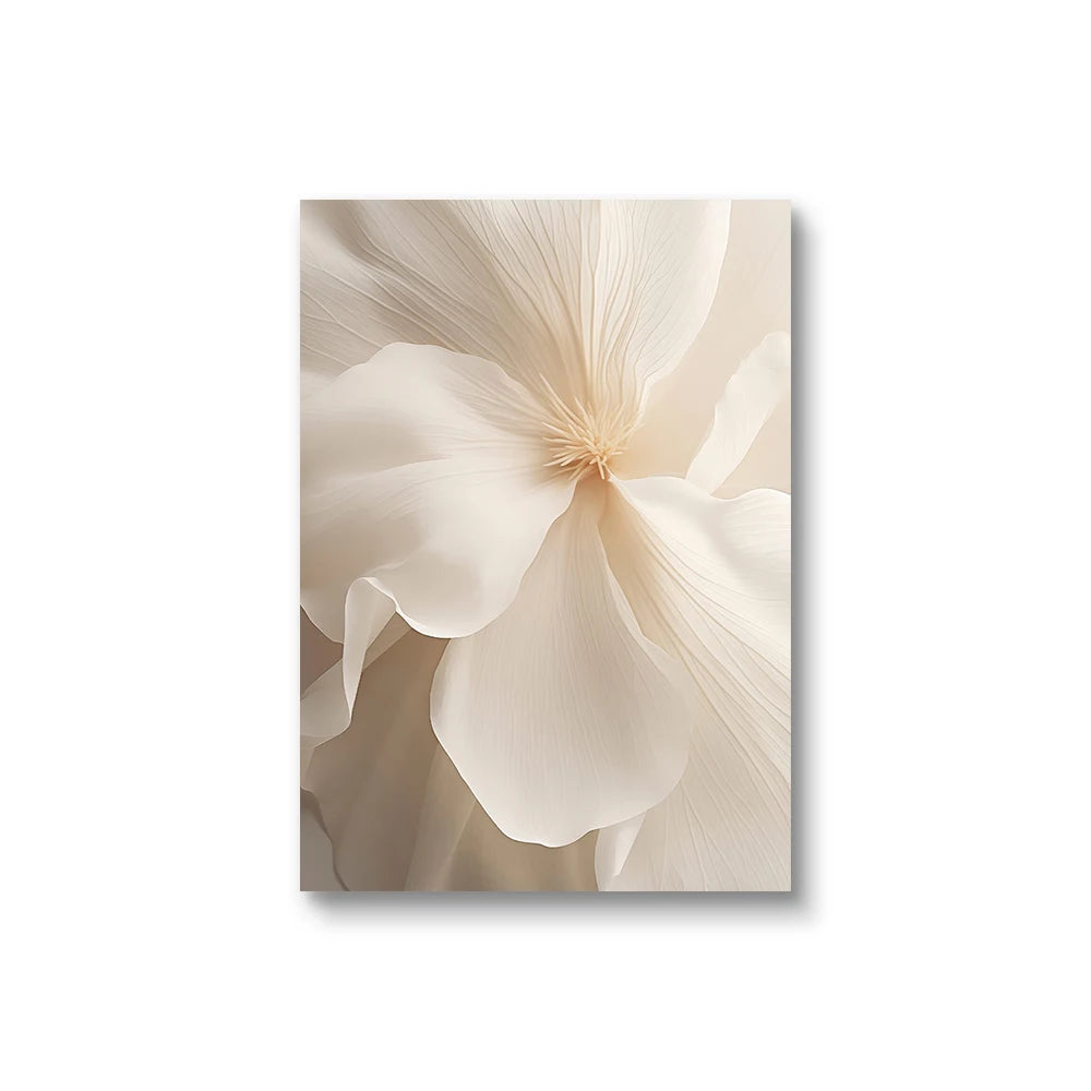 1pc/3 pçs sem moldura nórdico bege peônia flores pintura em tela moderna floral botânico cartazes estética arte da parede decoração para casa