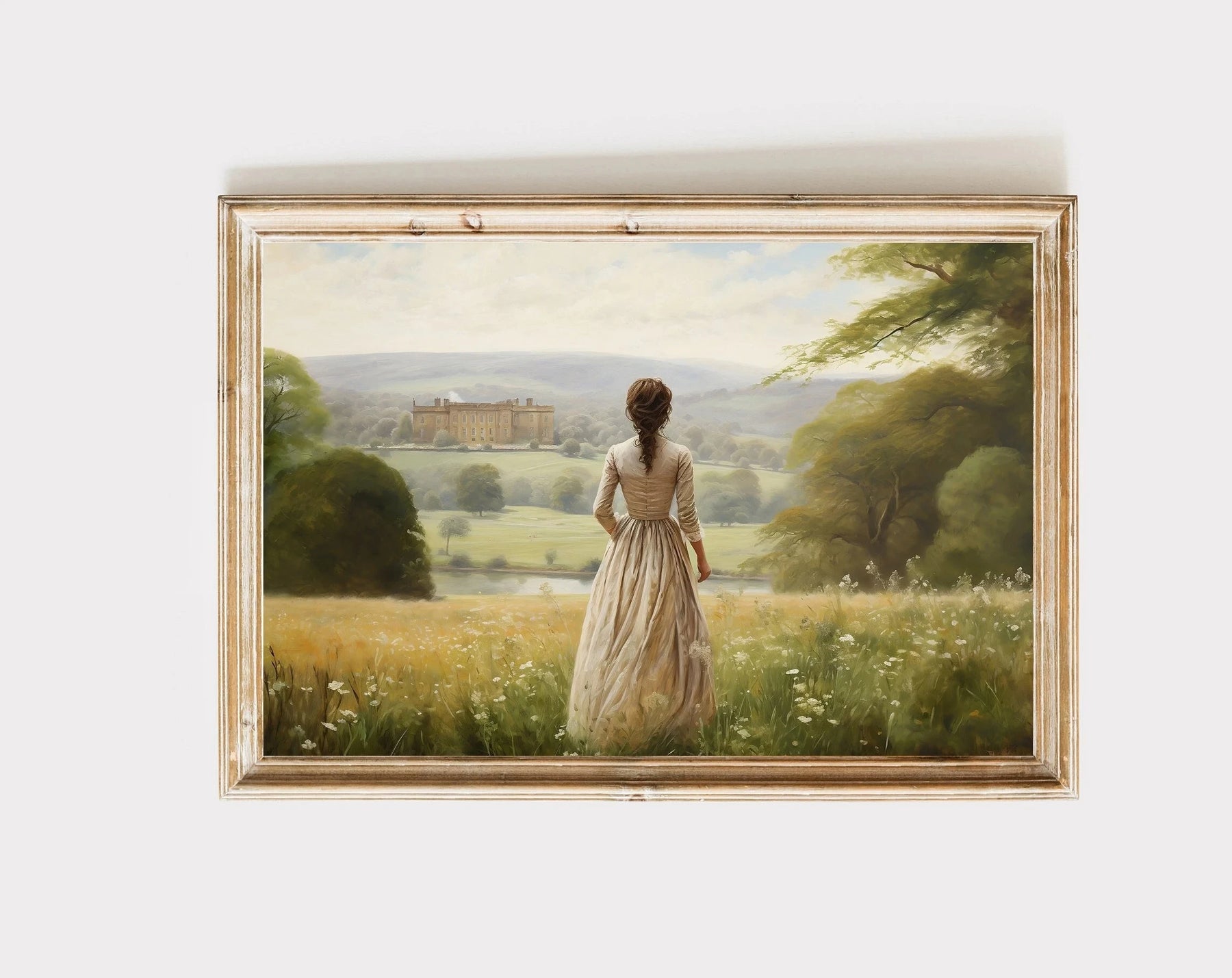 Orgulho e preconceito arte de parede impressão em tela pintura a óleo elizabethennet e mr darcy cottagecore cartazes decoração de casa