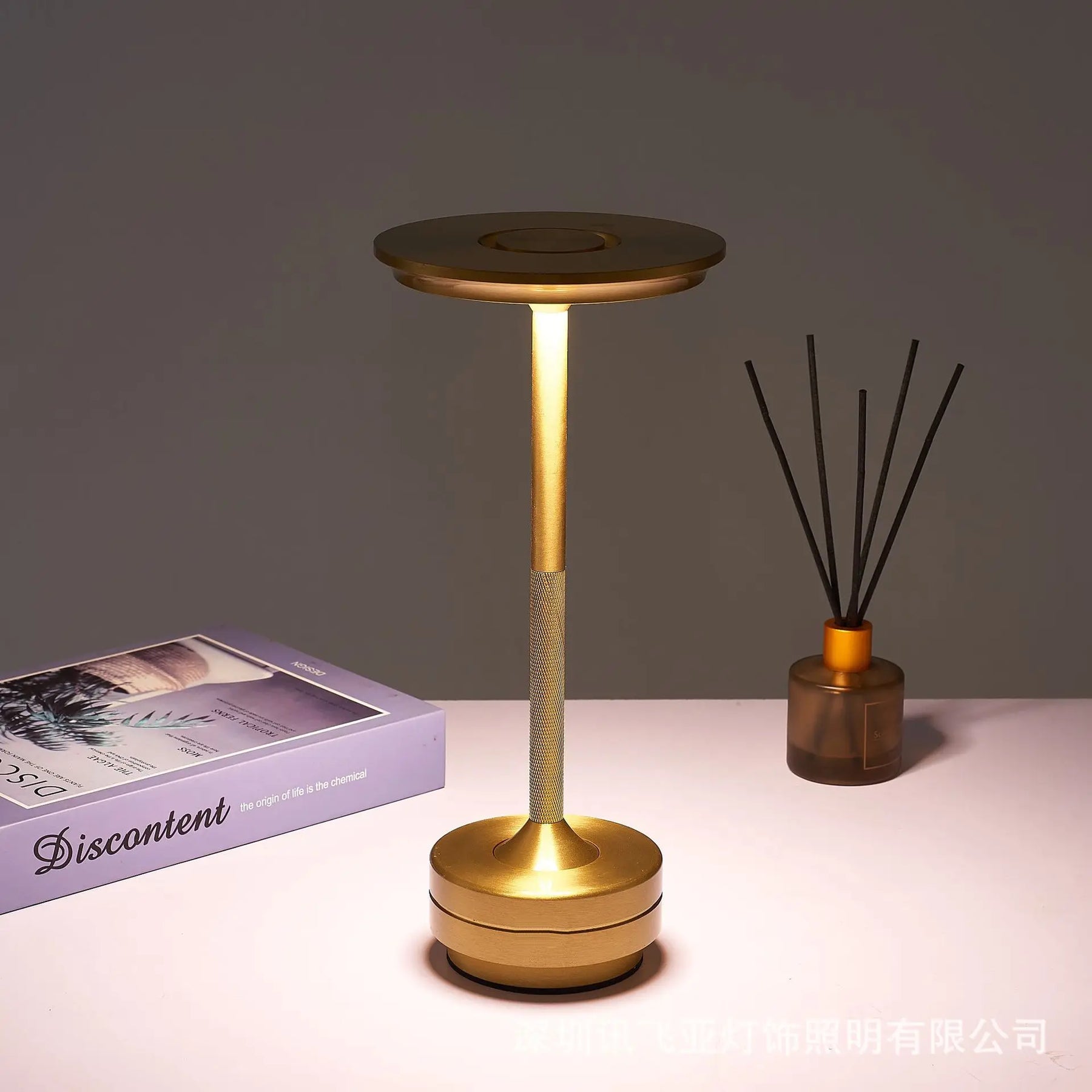 Simples carregamento led lâmpada de mesa restaurante bar lâmpada escurecimento atmosfera retro portátil carregamento toque usb lâmpada mesa