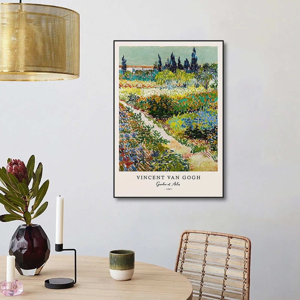 Vincent van gogh escritos impressões e cartazes grande trabalho a noite estrelada pintura em tela decorações para sala de estar arte da parede