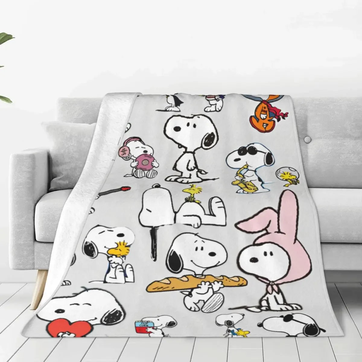 Cobertor Decorativo Snoopy — Aconchego e Estilo para Seu Lar