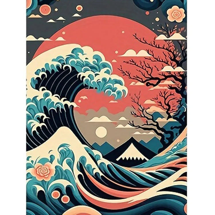Perfeito japonês natureza paisagem arte da parede pintura em tela moderna impressões de arte da parede e cartazes para sala estar quadros decoração