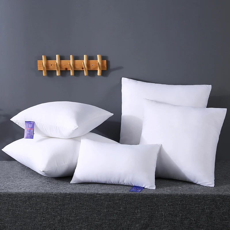 Almofada para casa, enchimento interno, branco, decorativo, núcleo de travesseiro para sofá, carro, escritório, inserção de almofada macia, 45x45, 14/16/18/20/22/24 tamanhos