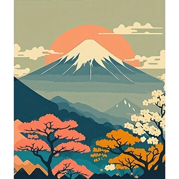 Perfeito japonês natureza paisagem arte da parede pintura em tela moderna impressões de arte da parede e cartazes para sala estar quadros decoração