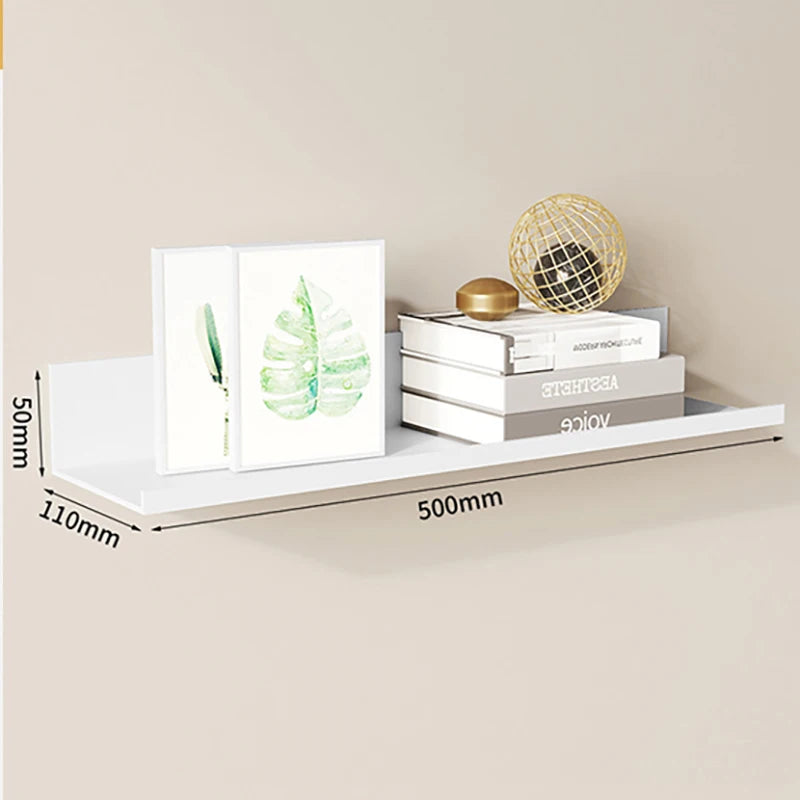 Liga de alumínio Sala de estar Prateleiras Flutuantes Sem perfuração Decoração de quarto Prateleiras de parede Rack de armazenamento para banheiro