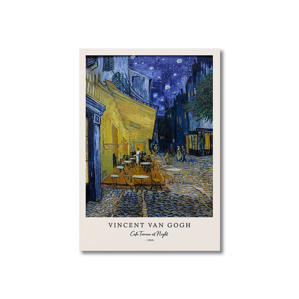 Vincent van gogh escritos impressões e cartazes grande trabalho a noite estrelada pintura em tela decorações para sala de estar arte da parede