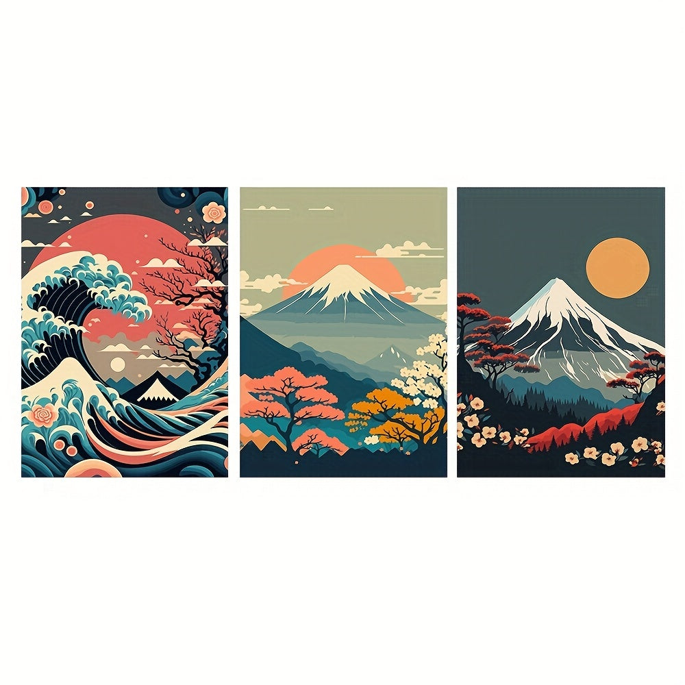 Perfeito japonês natureza paisagem arte da parede pintura em tela moderna impressões de arte da parede e cartazes para sala estar quadros decoração