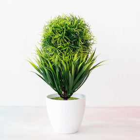 Plantas artificiais em vaso bonsai verde pequena árvore plantas flores falsas ornamentos em vaso para casa decoração do jardim festa decoração do hotel