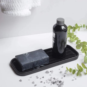 Bandeja de drenagem de silicone para talheres copo de água frutas vegetais pia da cozinha organizador bandeja de armazenamento esponja titular dispensador de sabão