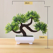 Plantas artificiais em vaso bonsai verde pequena árvore plantas flores falsas ornamentos em vaso para casa decoração do jardim festa decoração do hotel