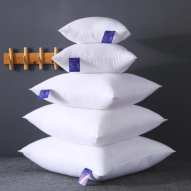 Almofada para casa, enchimento interno, branco, decorativo, núcleo de travesseiro para sofá, carro, escritório, inserção de almofada macia, 45x45, 14/16/18/20/22/24 tamanhos