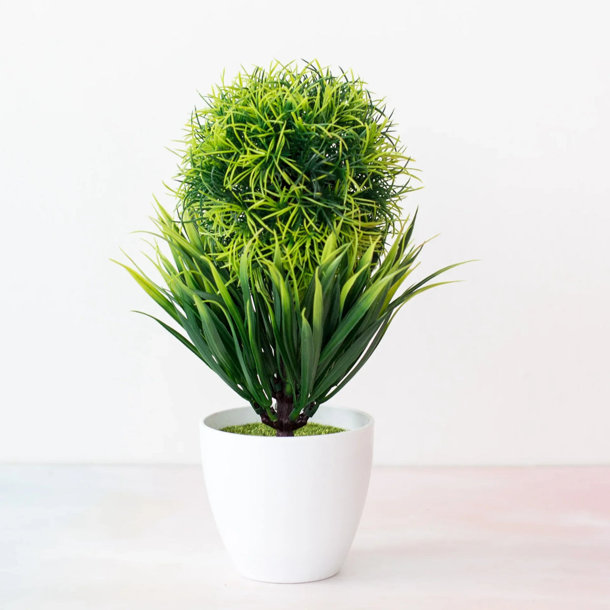 Plantas artificiais em vaso bonsai verde pequena árvore plantas flores falsas ornamentos em vaso para casa decoração do jardim festa decoração do hotel