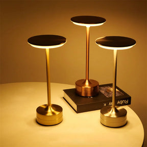 Simples carregamento led lâmpada de mesa restaurante bar lâmpada escurecimento atmosfera retro portátil carregamento toque usb lâmpada mesa