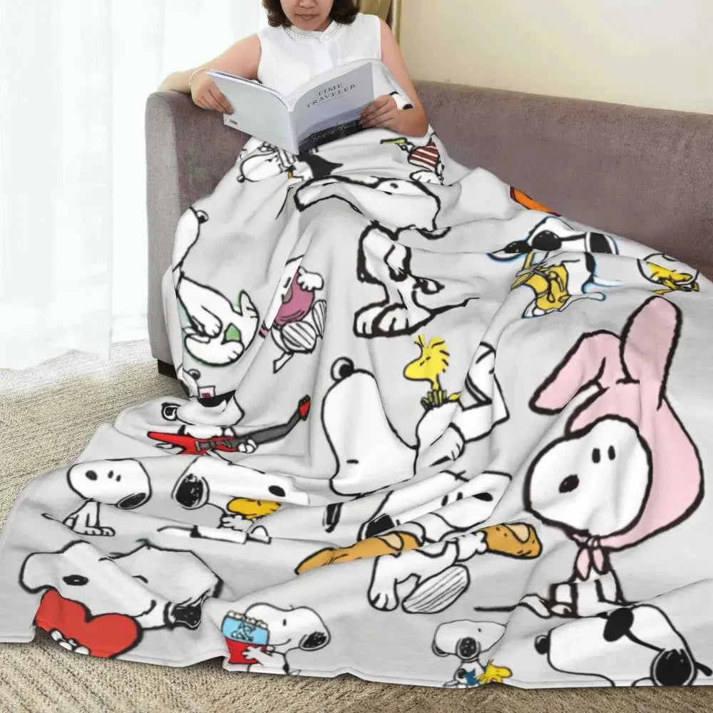 Cobertor Decorativo Snoopy — Aconchego e Estilo para Seu Lar