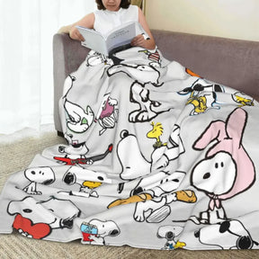 Cobertor Decorativo Snoopy — Aconchego e Estilo para Seu Lar