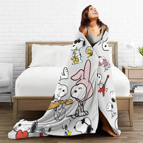 Cobertor Decorativo Snoopy — Aconchego e Estilo para Seu Lar