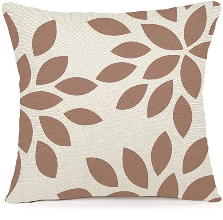Capa de almofada geométrica de linho marrom, decoração de casa, boa decoração de fronha para quarto, sofá, cadeira, cama, jardim, carro