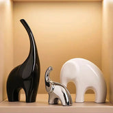 Família de Três Elefante Ornamento, Acessórios para casa, Sala, High-End Wine Cabinet Decorações, Acessível ornamento de luxo, TV Cabinet