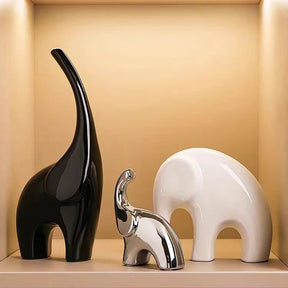 Família de Três Elefante Ornamento, Acessórios para casa, Sala, High-End Wine Cabinet Decorações, Acessível ornamento de luxo, TV Cabinet