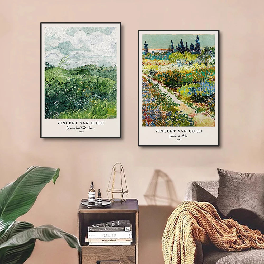 Vincent van gogh escritos impressões e cartazes grande trabalho a noite estrelada pintura em tela decorações para sala de estar arte da parede