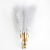 6 pçs artificial pampas grama decoração flores planta falsa reed para diy mesa floral organizar flor casamento casa decoração de natal