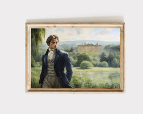 Orgulho e preconceito arte de parede impressão em tela pintura a óleo elizabethennet e mr darcy cottagecore cartazes decoração de casa