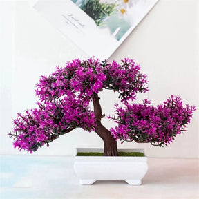 Pote Pequeno Artificial De Bonsai, Planta Falsa, Flores, Enfeites Em Vaso, Decoração De Mesa De Quarto De Casa, Decoração Do Jardim Do Hotel