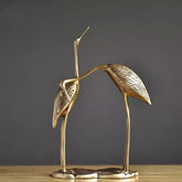 Guindaste de cobre puro vermelho, Artesanato decorativo, Decoração de luxo, Ornamentos de bronze da sala de estar, Presentes de mesa