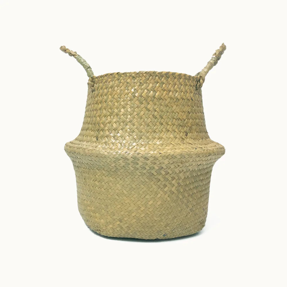 Vime Rattan Pendurado Flowerpot, Seagrass Cestas De Armazenamento, Folding Cestas De Lavanderia, Palha, Pastoral, Jardim, Planta, Decoração Home