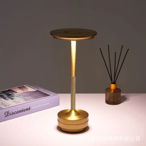 Simples carregamento led lâmpada de mesa restaurante bar lâmpada escurecimento atmosfera retro portátil carregamento toque usb lâmpada mesa