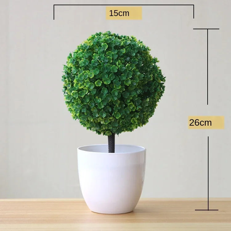 Plantas artificiais em vaso bonsai verde pequena árvore plantas flores falsas ornamentos em vaso para casa decoração do jardim festa decoração do hotel