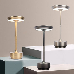 Simples carregamento led lâmpada de mesa restaurante bar lâmpada escurecimento atmosfera retro portátil carregamento toque usb lâmpada mesa
