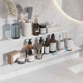 Liga de alumínio  Sala de estar  Prateleiras Flutuantes Sem perfuração Decoração de quarto  Prateleiras de parede  Rack de armazenamento para banheiro