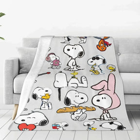 Cobertor Decorativo Snoopy — Aconchego e Estilo para Seu Lar