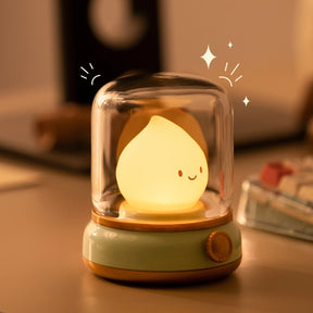 Mini Desktop LED Night Lamp, Bonito, Criativo, USB Recarregável, Portátil, Desenhos Animados, Abajur para Coffee Bar, Home Decor, Quarto de Hotel