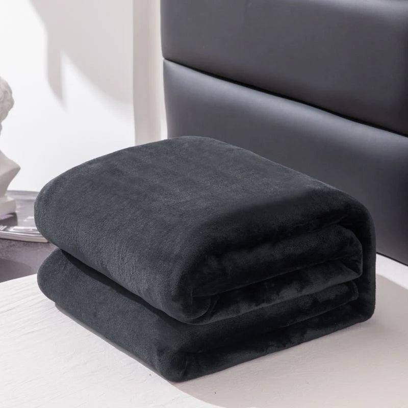 Cobertor de verão de cor sólida cobertor xadrez amigável à pele 70x100 cobertores de cochilo para carro/escritório casa colchas de pelúcia tamanho queen