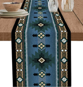 Boho americano estilo indiano corredores de mesa de linho cômoda cachecóis decoração de mesa reutilizável cozinha mesa de jantar corredores decoração de festa