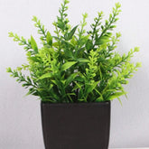 1pc planta falsa pote preto, mini planta artificial em vaso de eucalipto para decoração de mesa de banheiro de fazenda de escritório doméstico interno