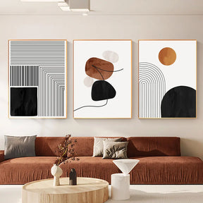 Branco preto linha arte lona impressões, geometria abstrata parede arte, cartazes decorativos para sala de estar, Nordic quarto decoração fotos