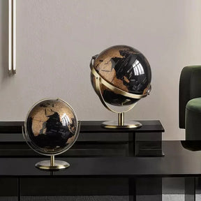 Arte criativa de globo giratório de metal, adequada para crianças, educação em sala de aula, aprendizagem, sala de estar, escritório, decoração de mesa