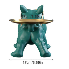 30cm decoração de casa estatueta bulldog estátua do cão caixa armazenamento ornamento animal resina artesanato arte escultura estatueta casa filhote de cachorro escultura