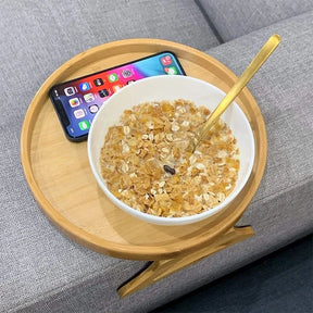 Bandeja de braço para sofá, clipe para braço, mesa portátil, suporte de copo, bandeja de apoio de braço para lanches, bebidas, controle remoto, café