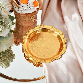 Mini Armazenamento Bandeja Plástica para Exibição De Jóias, Prato De Bolo De Prata, Prato De Frutas, Exibição De Sushi, Decoração De Casa, Adereços De Foto, Festa